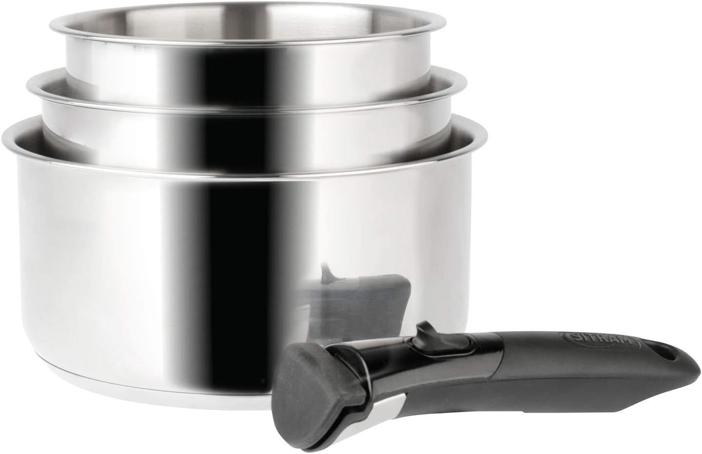 Sitram - Arpège série - 16/18/20cm - inox, poignée amovible, induction - 713511