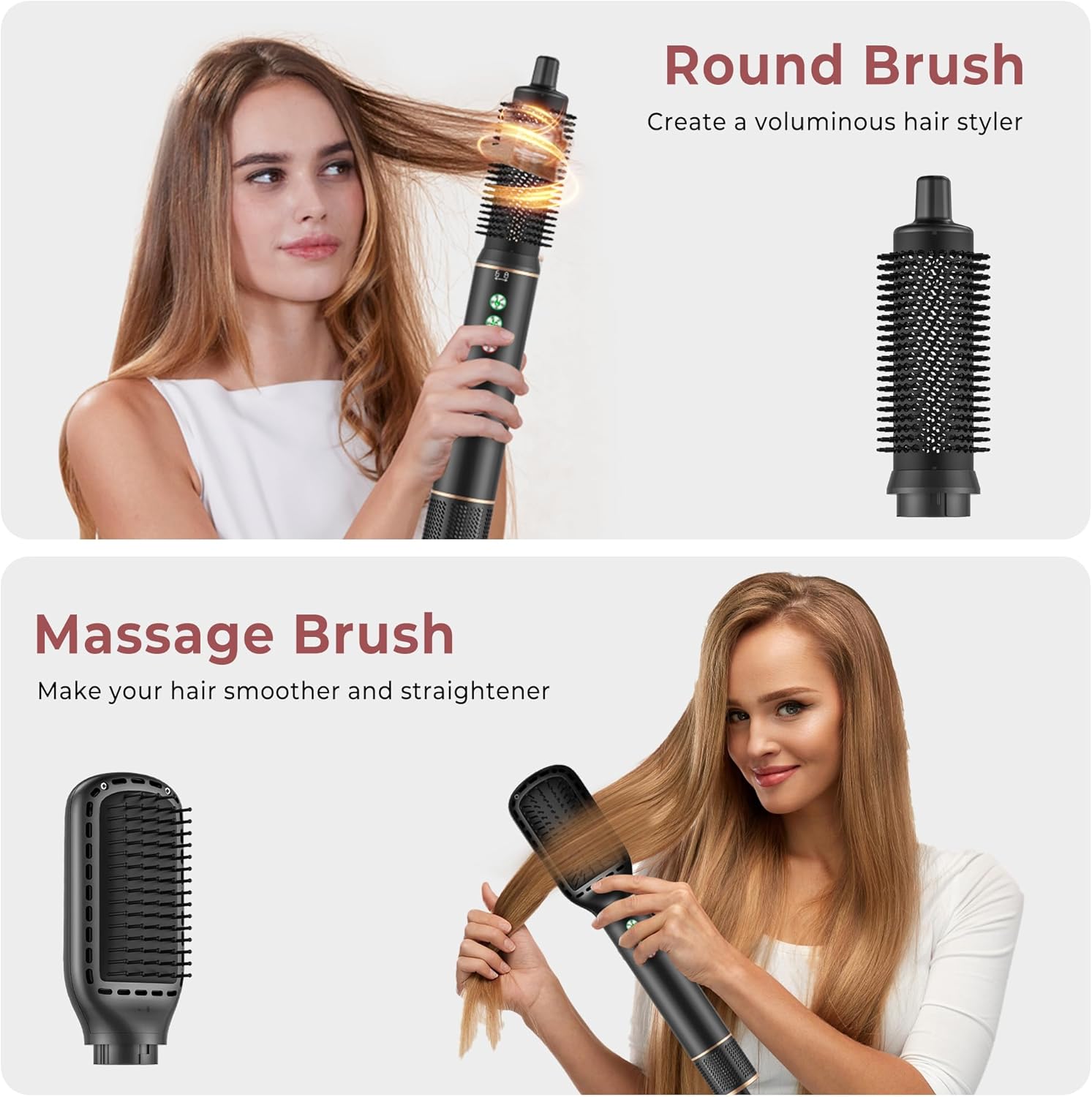 Air Styler 7 en 1 - sèche-cheveux 1300W ions - séchage rapide, 320M d'ions, 110000 tr/min, 20m/s