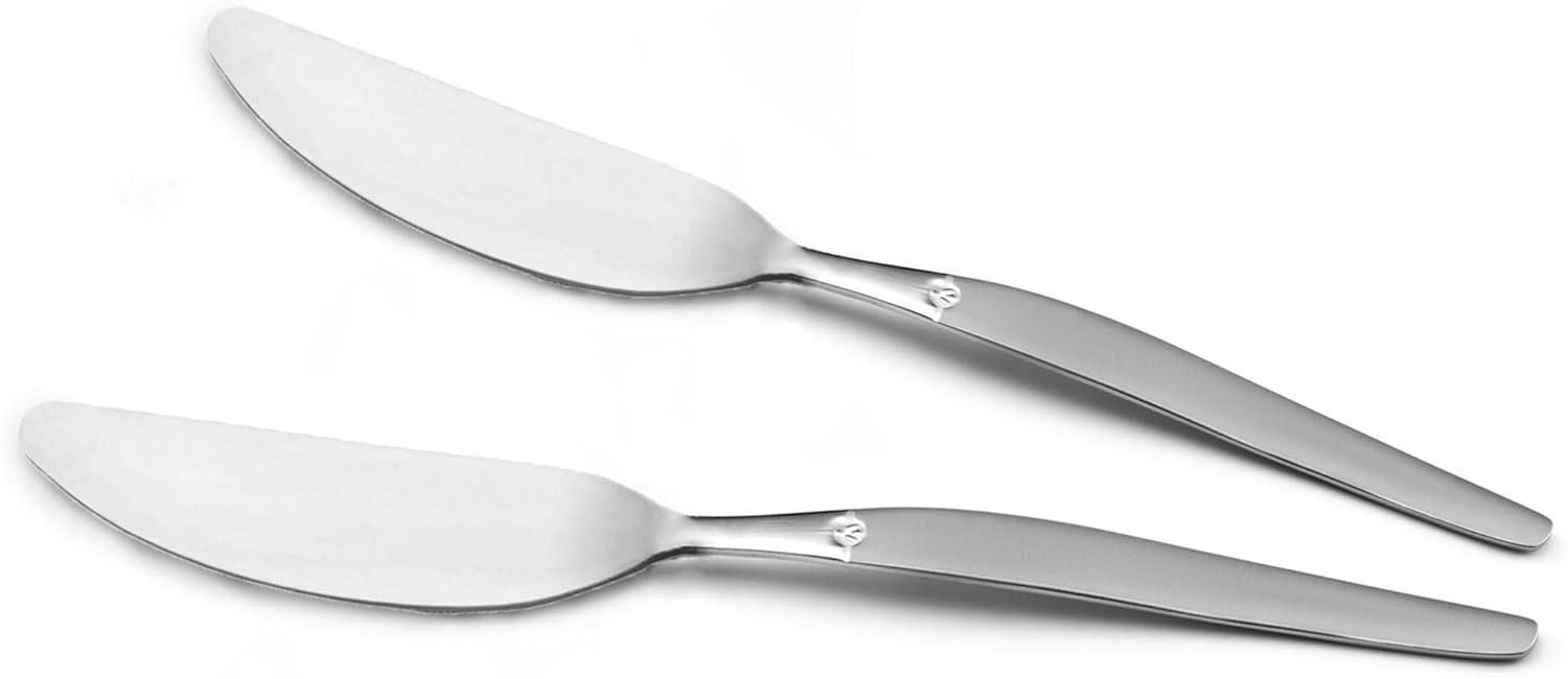 Lou Laguiole - Jet - tartineurs inox 18/0 sablés - 167 mm – Lot de 2