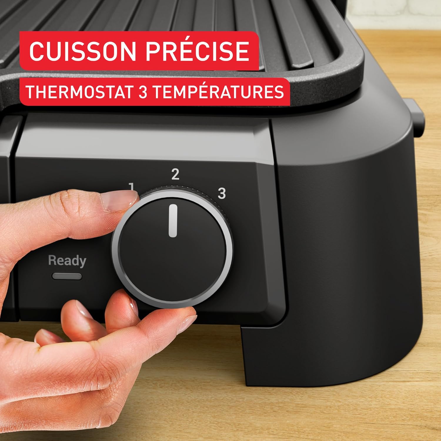 Tefal - SuperGrill 3-en-1, thermostat réglable, 2000W - GC510DE0