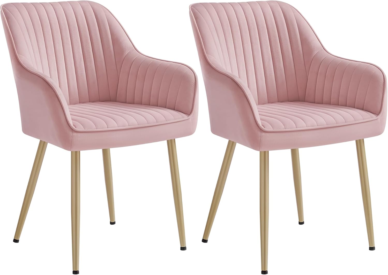 SONGMICS - fauteuil velours, accoudoirs, 120kg, métal, 2pcs, LDC087R12