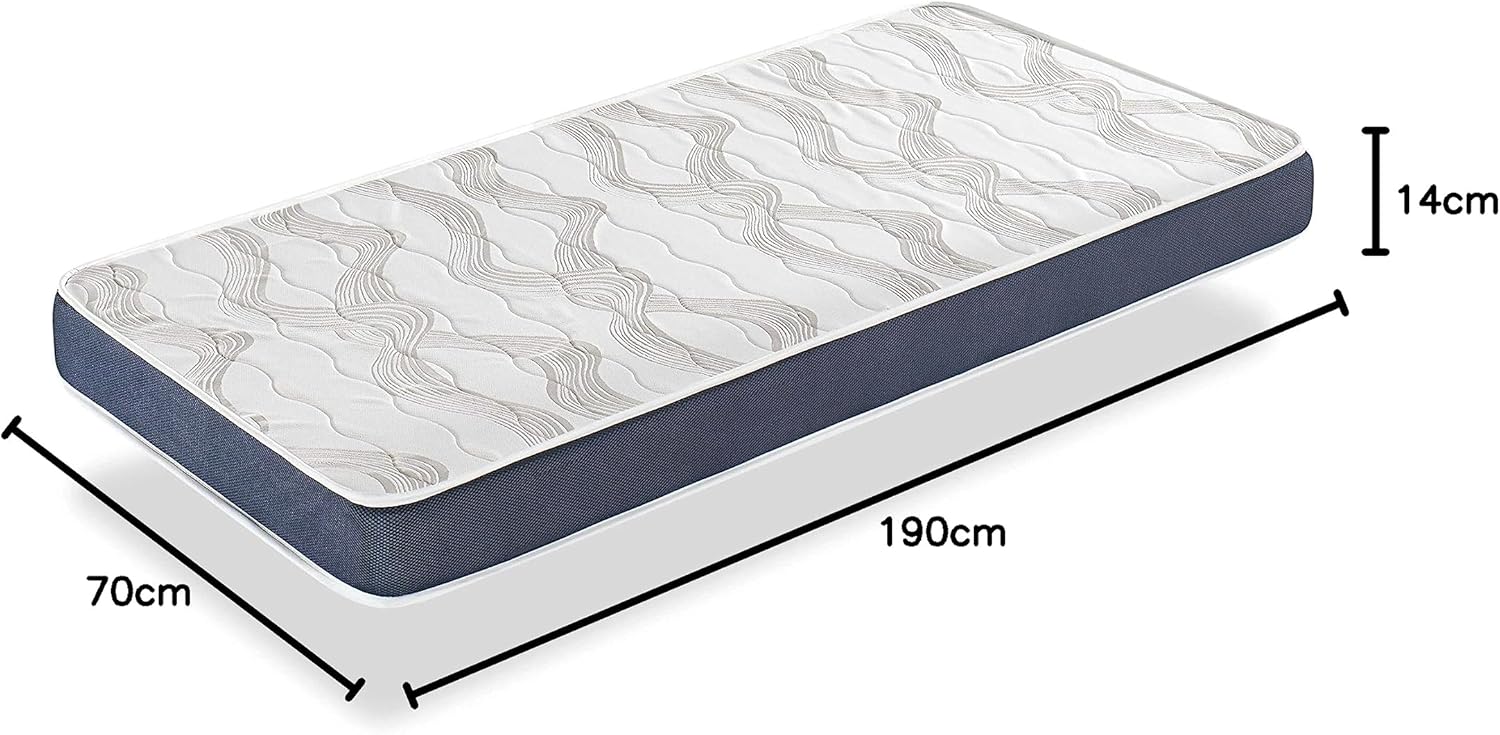 Dormissimo - Orion Confort - 70x190 cm - Matelas mousse 14 cm
