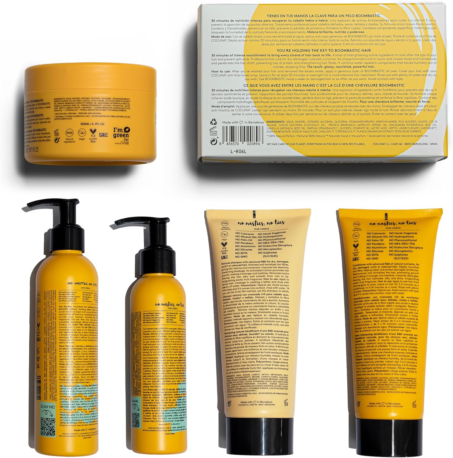 Cocunat - Plan Volume & Nutrition Boucles - Hydrate, Renforce, Turban Anti-Frisottis