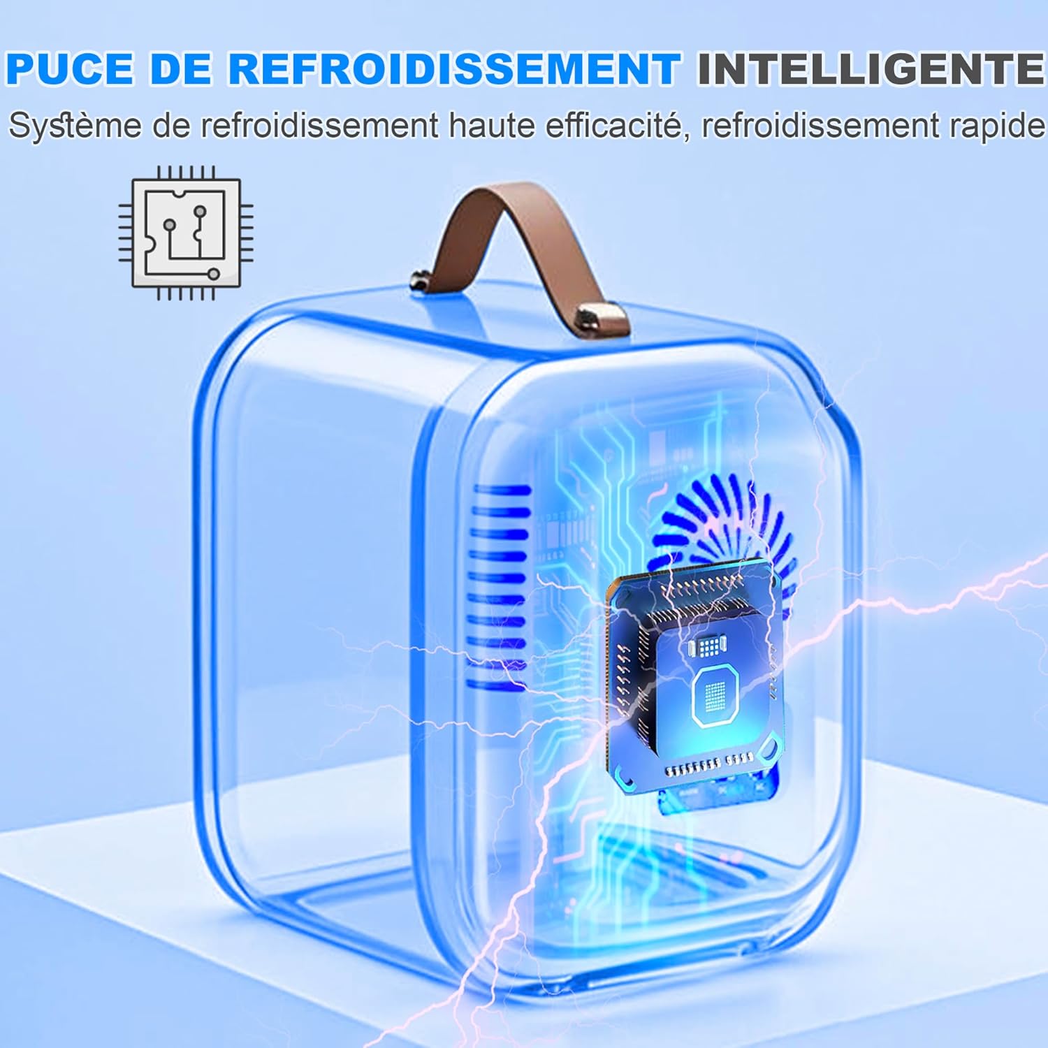 Enventor - Mini Frigo 4L/6 canettes - AC/12V - chaud et froid portable