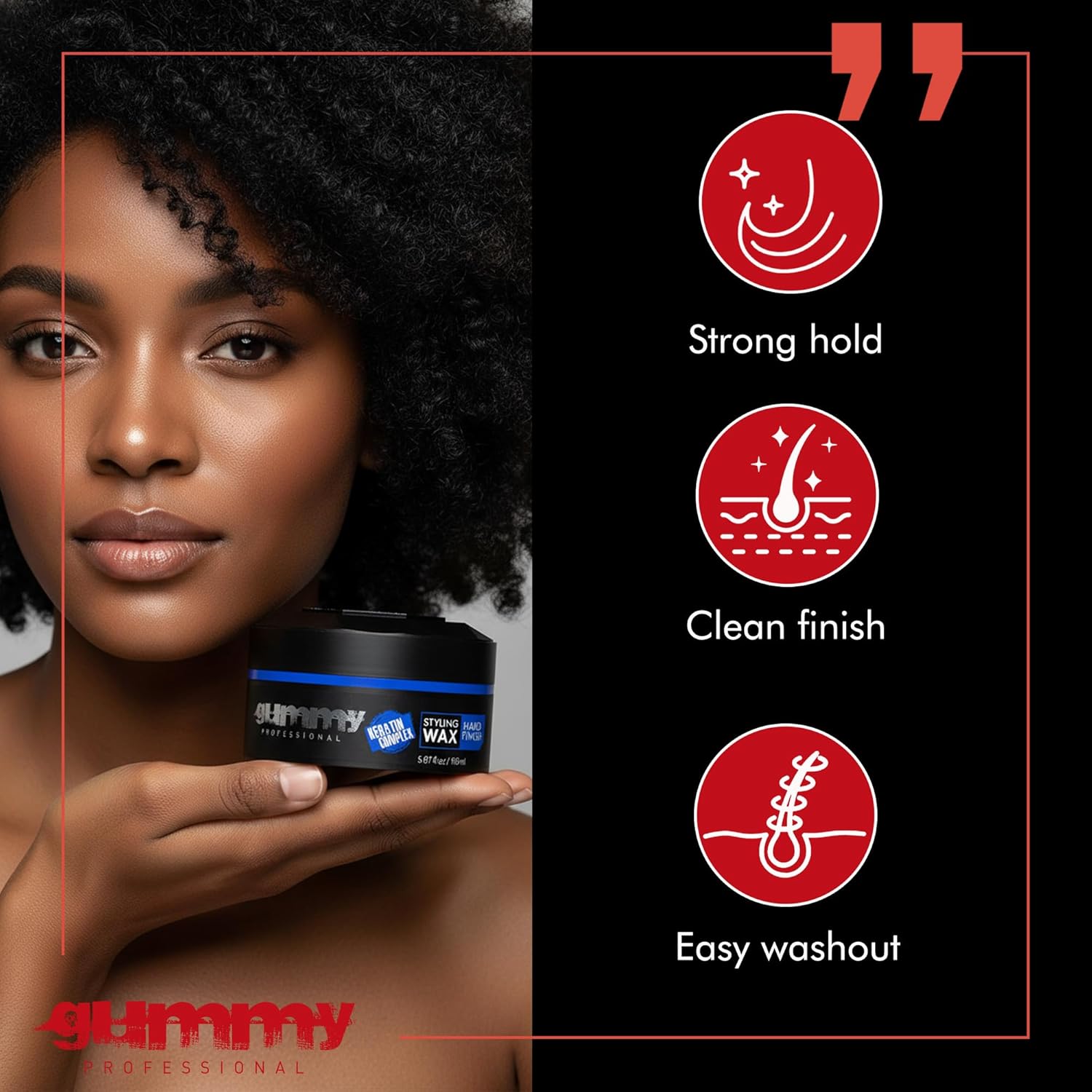 Fonex - Gummy Hard Finish - 150ml - Cire coiffante effet fort