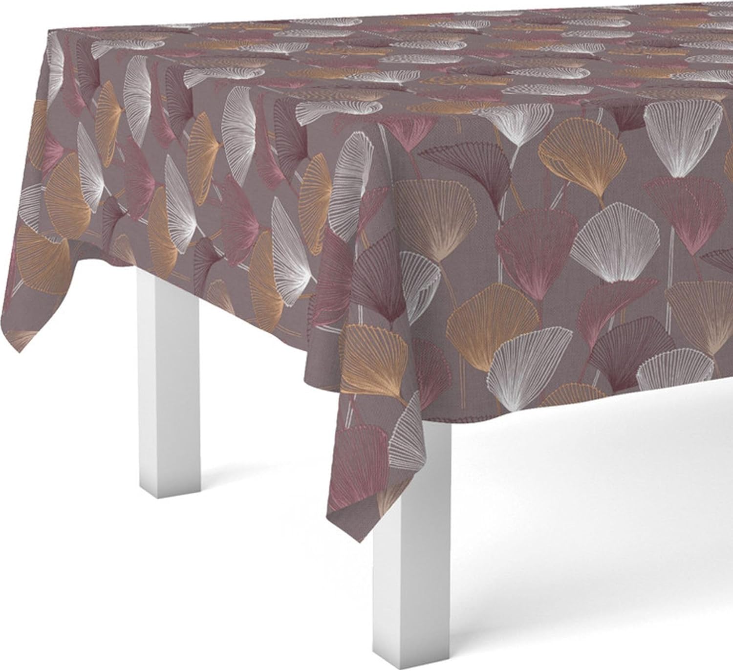 DUERO - nappe toile cirée Lilas - 260x140 cm - anti-taches, imperméable