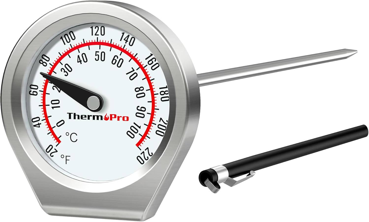 ThermoPro - thermomètre à viande inox - analogique - précision cuisson APT418