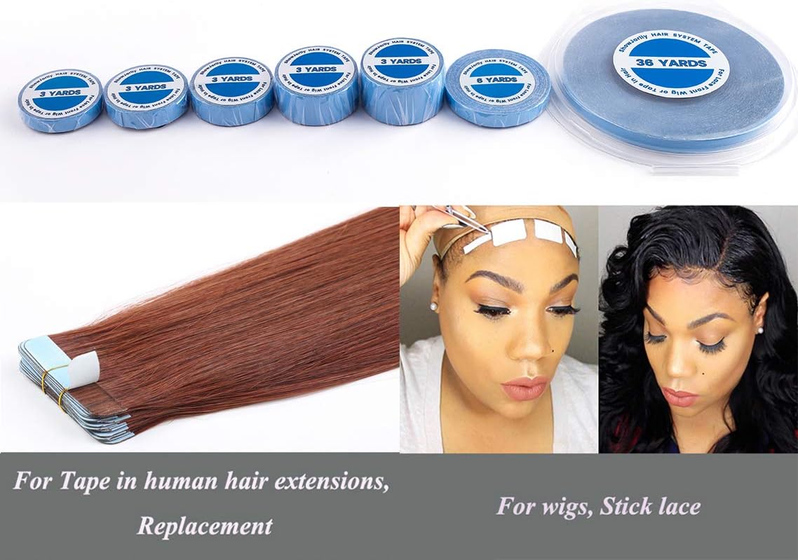 ShowJarlly - ruban adhésif lace front - 2.0cm x 3 yards - fixation forte