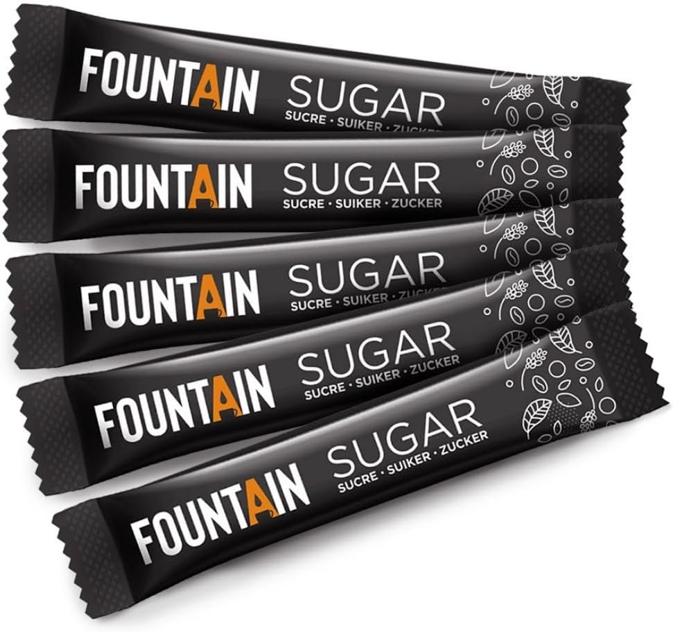 Fountain - sucre en dosettes individuelles - 4g x 100 - boîte distributrice
