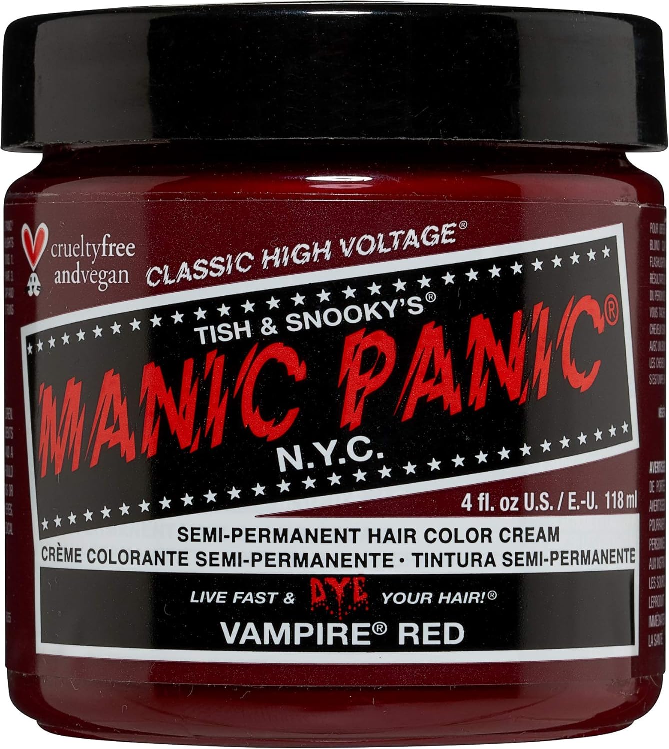 Manic Panic - Classic Creme - 118ml - Vegan, semi-permanent, Vampire Red