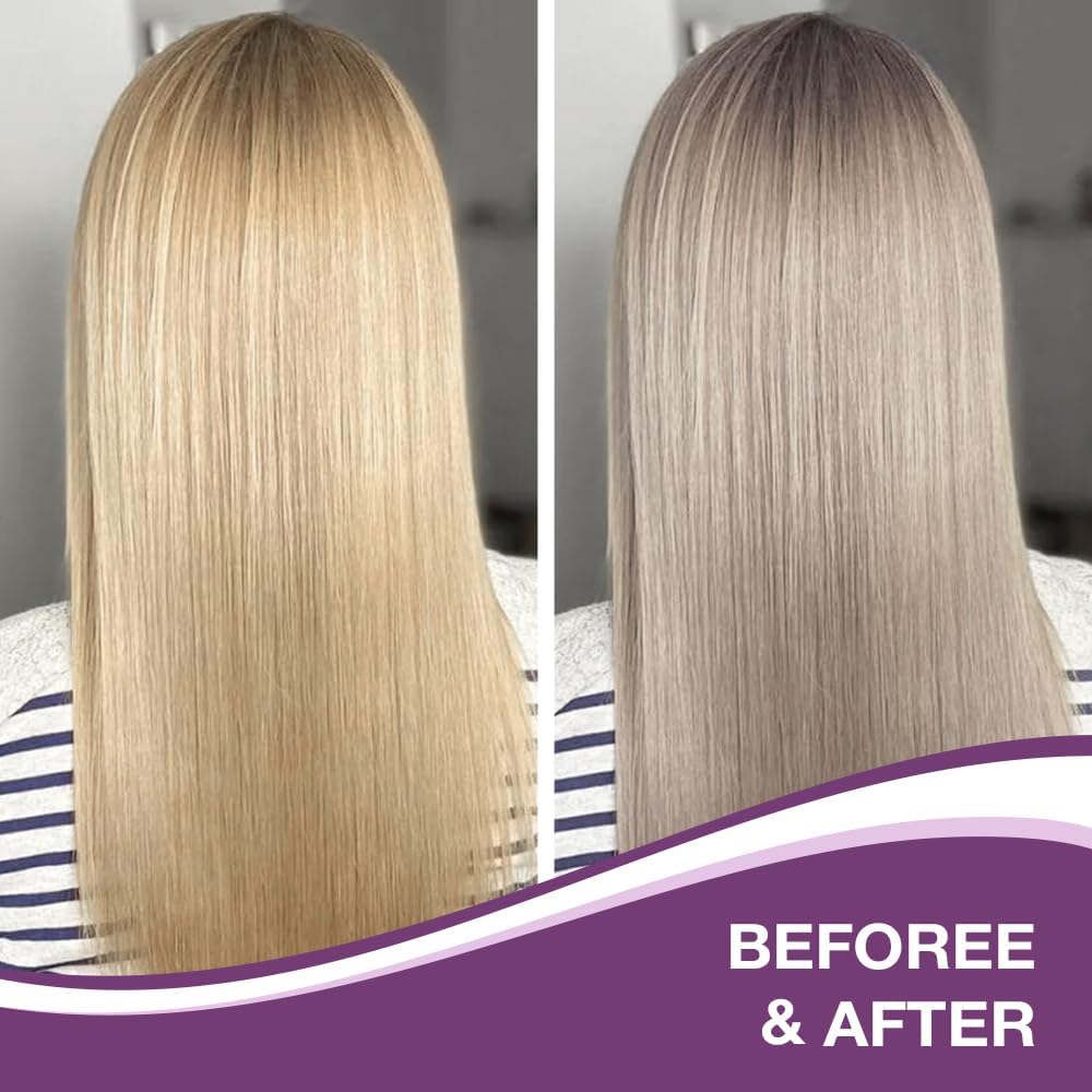 Karseell - Violet Masque Cheveux - 500ml - Neutralise reflets jaunes, répare cheveux abîmés