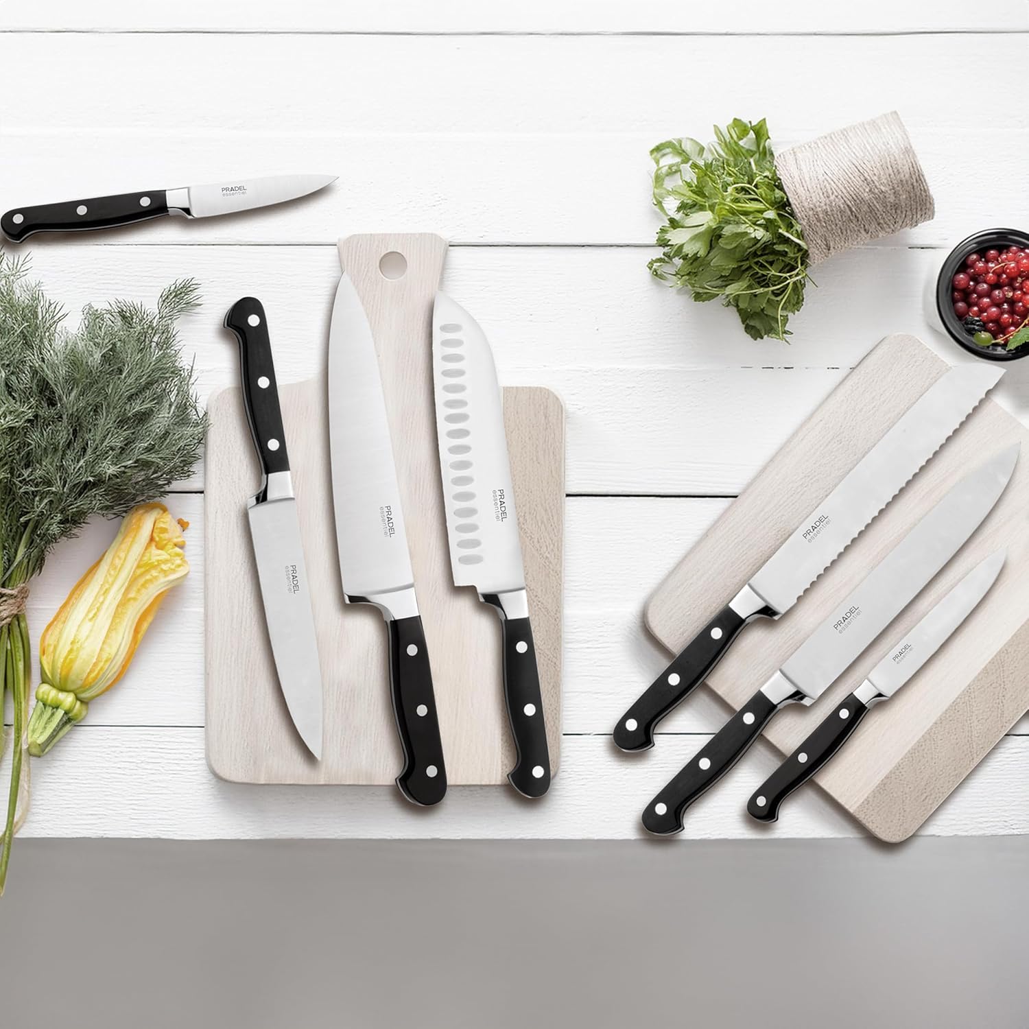 Blason - couteau steak - lame 12,5 cm inox, finition satinée, noir