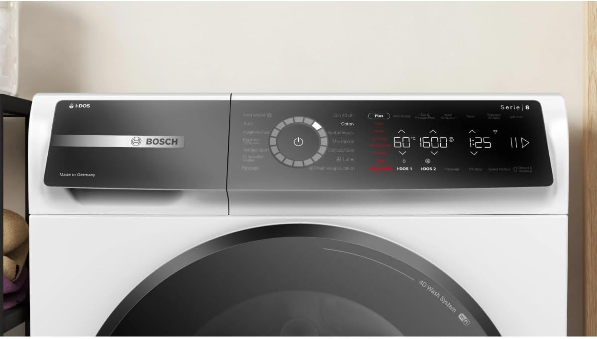 Bosch - Série 8 - lave-linge 10 kg, 1600 trs/min, blanc - WGB256A2FR