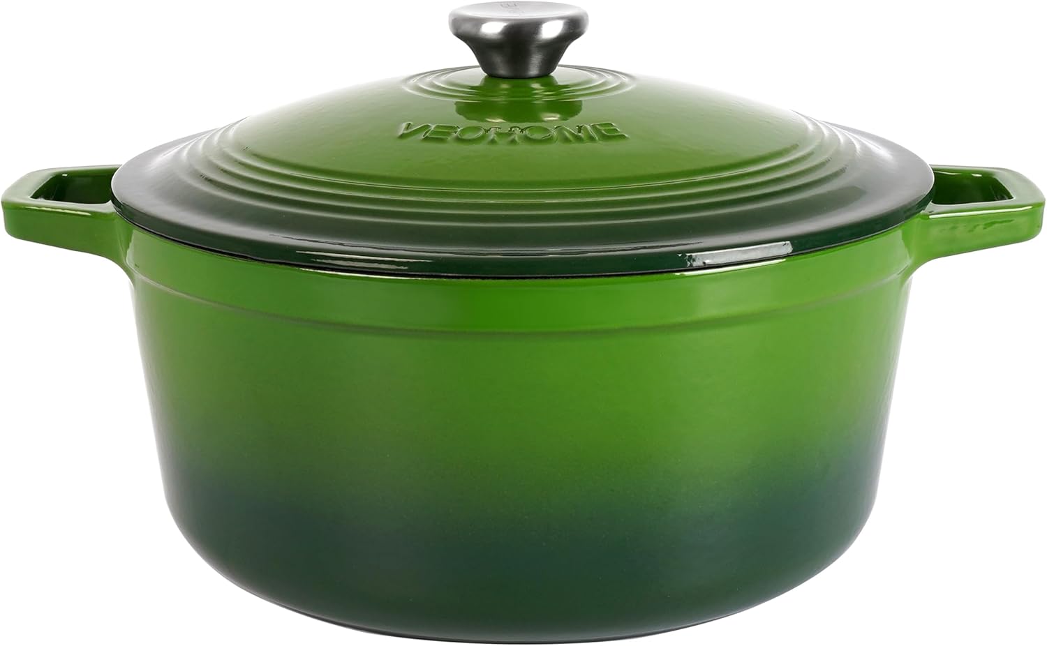 VeoHome - cocotte ronde émaillée 28cm 6L - induction/four/gaz