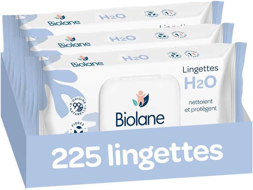 Biolane - Lingettes bébé série 3x75 - 225 pièces - douce, sans rinçage