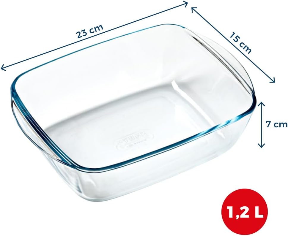 Pyrex - Ideal Airfryer - 23x15 cm - verre borosilicate, four, 1.1L