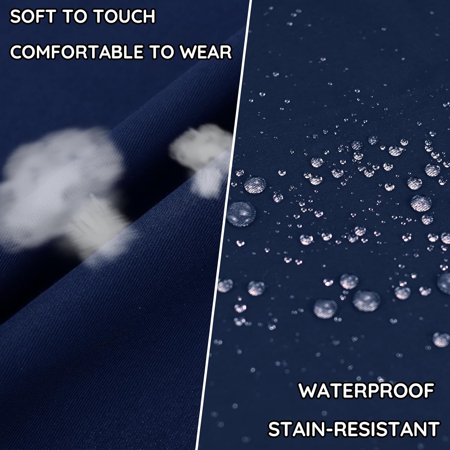 atopo - tabliers cuisine 4 pcs - réglables, 2 poches, étanches