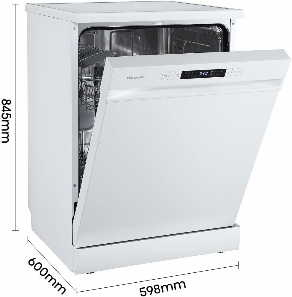 Hisense - Lave-vaisselle série E10 - 60 cm - blanc, capacité 12 couverts - HS622E10W