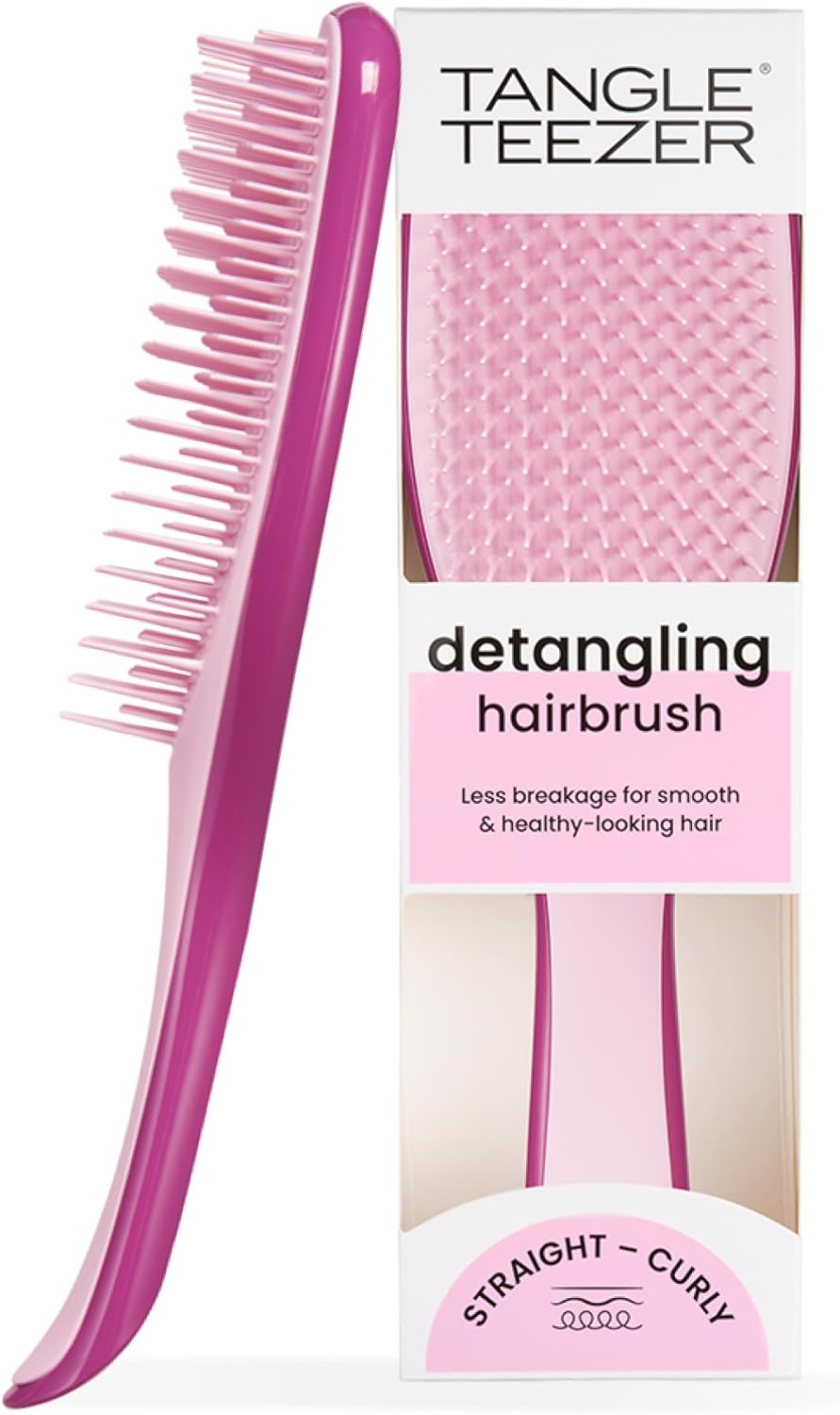Tangle Teezer - Ultimate Detangler - brosse démêlante, picots duo, réduit la casse, tous cheveux