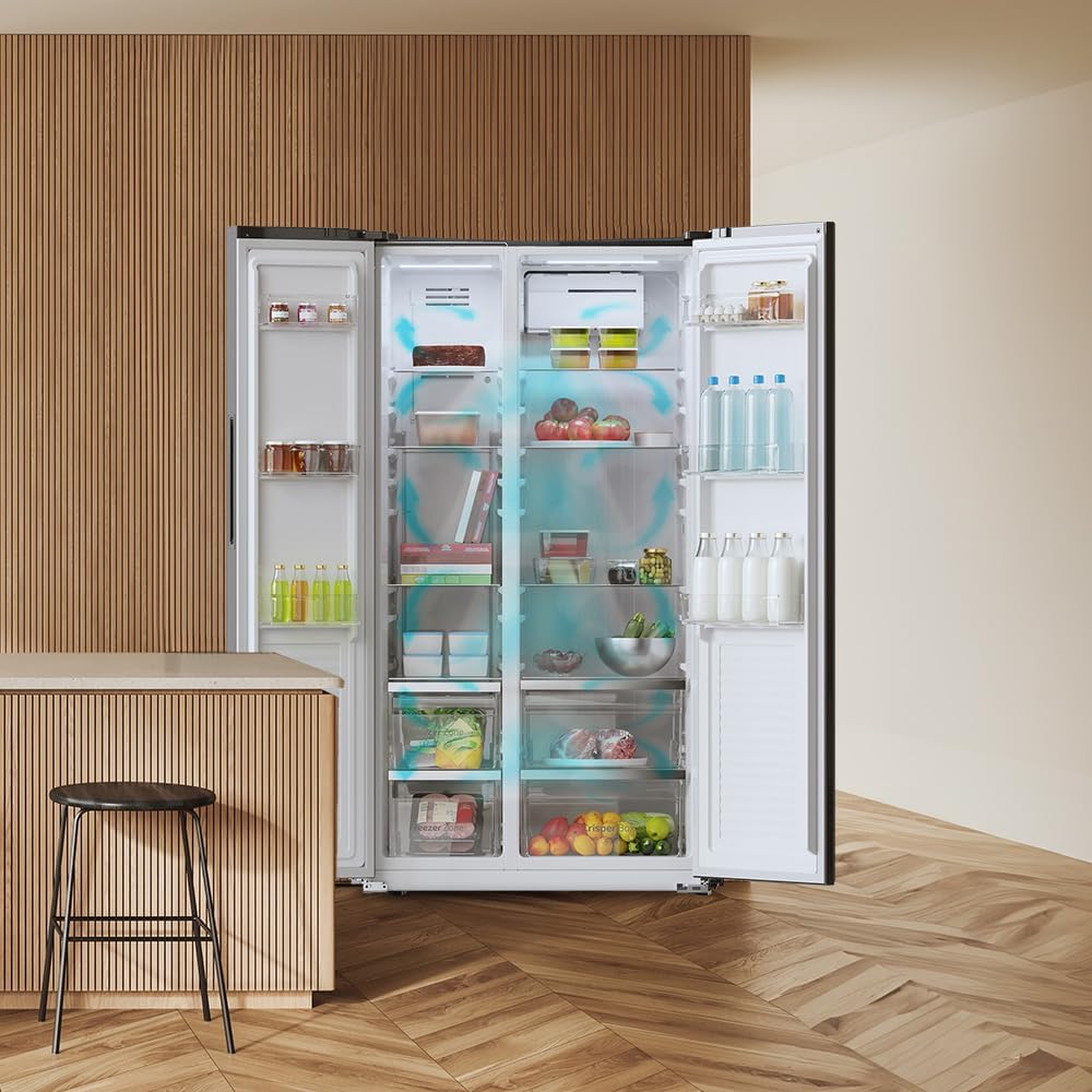 Cecotec - Bolero CoolMarket SBS 550 - 177x90 cm - 550L, No Frost, Inverter Plus