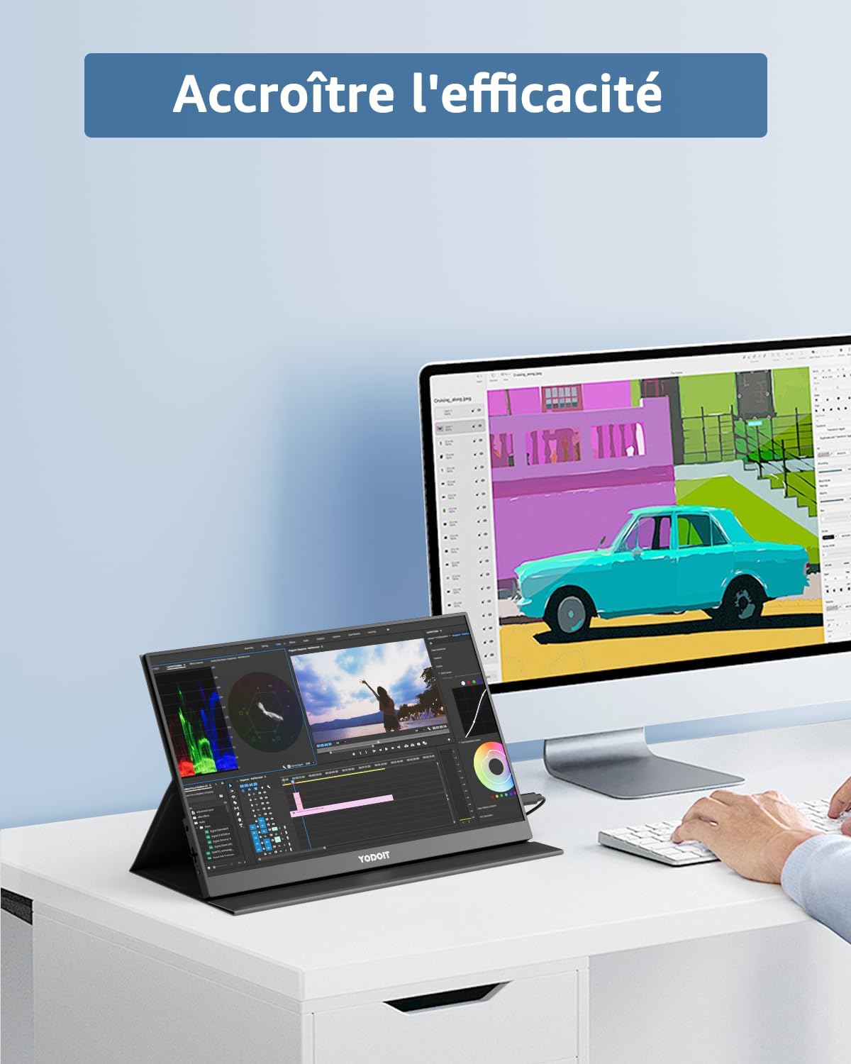 Yodoit - écran portable 17,3