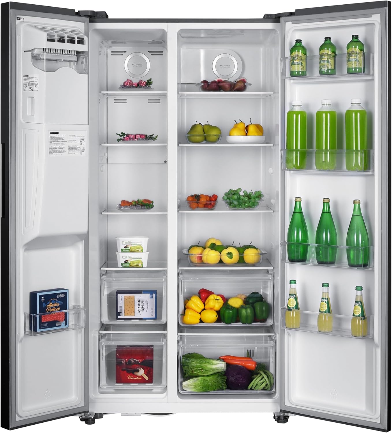 GEDTECH - Side by Side 513L inox - Distributeur eau & glaçons - GSBSA513IX