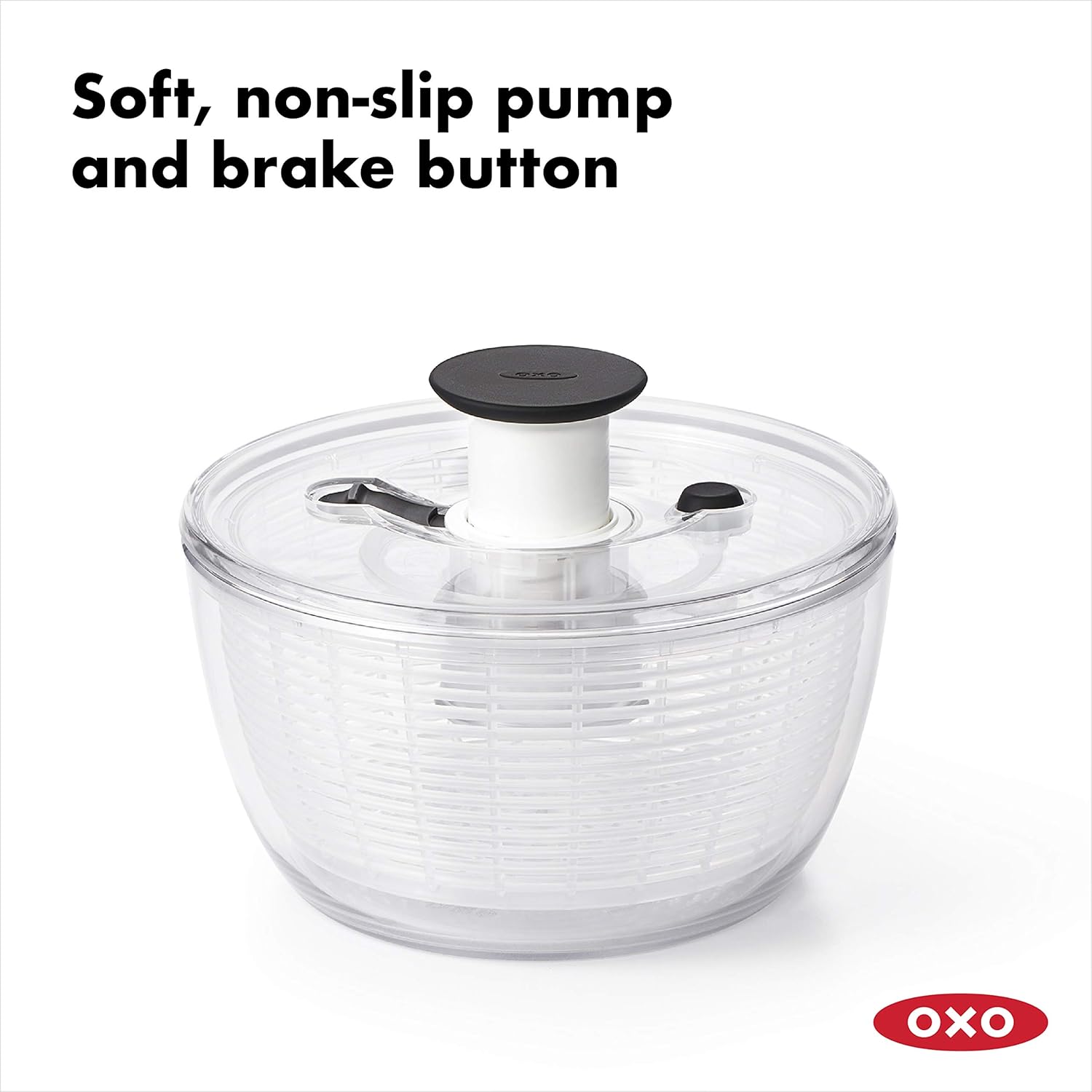 OXO - Essoreuse à salade Good Grips GM, grande capacité, transparente, 1351680