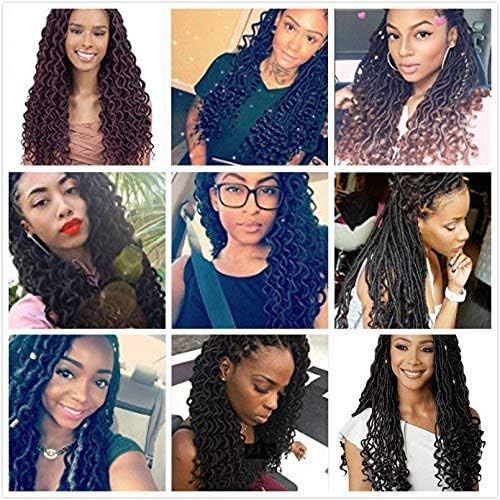 Xtrend - Faux Locs Twist Crochet 18 pouces - 6 packs, 20 mèches, bouclées, synthétiques - TBUG