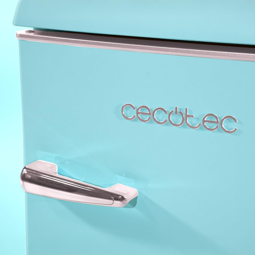 Cecotec - Mini Frigo Retro Bolero Coolmarket - 89,3x48,7cm - 95L, Classe E, Bleu - TT Origin 103