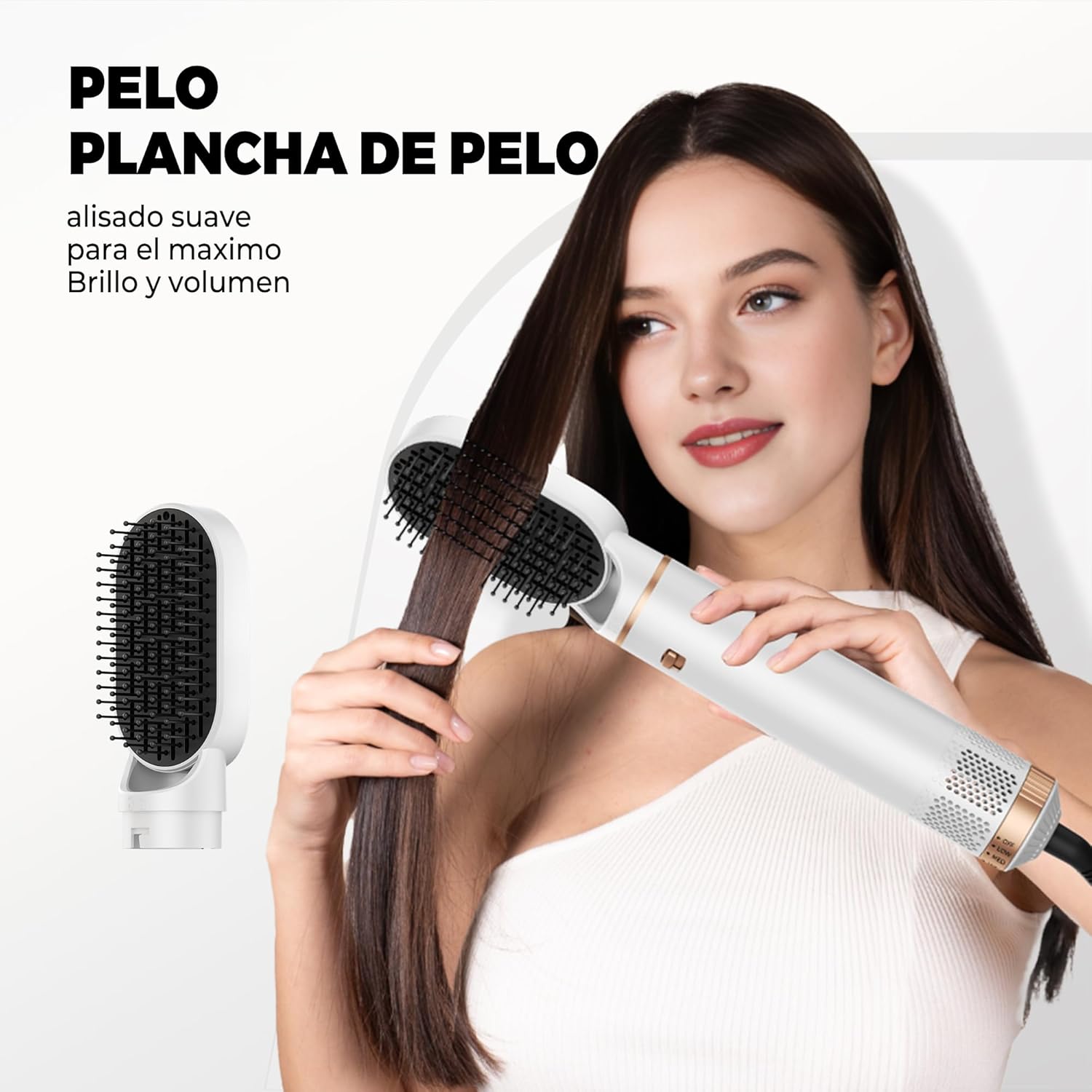 OKWRAP - Airbrush 5 en 1 - styler multifonction cheveux ionique