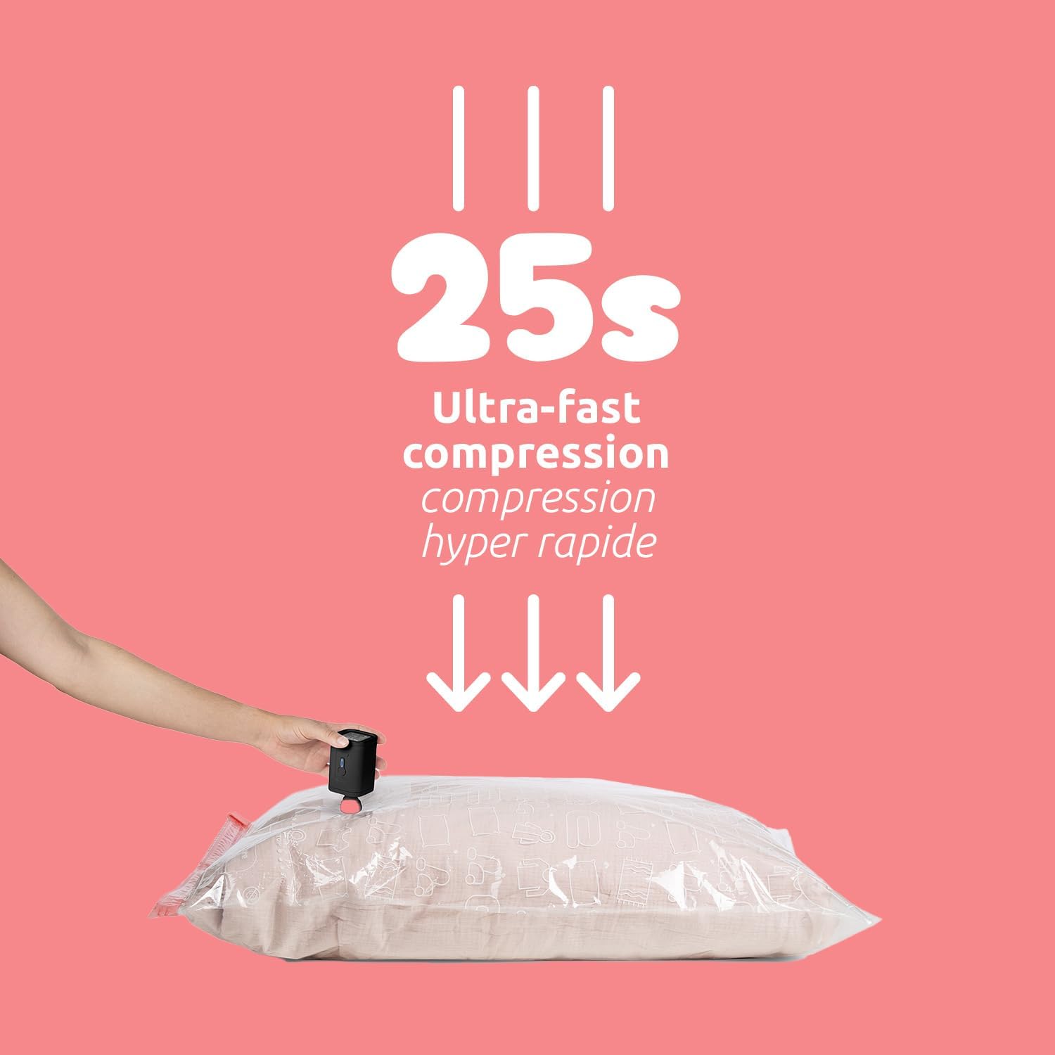 Compactor – Pompe électrique portable – compacte, USB, puissante – voyages