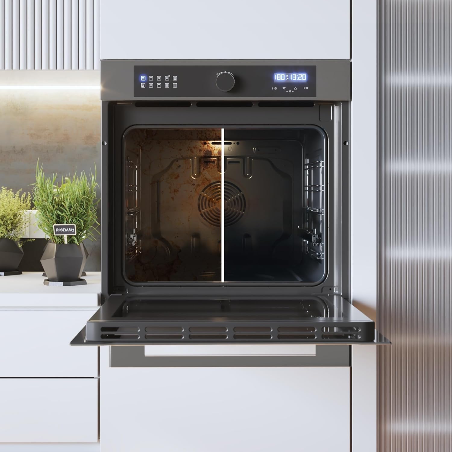 Cecotec - Four encastrable Bolero 60 cm multifonction, 72L, Airfryer, AF316000