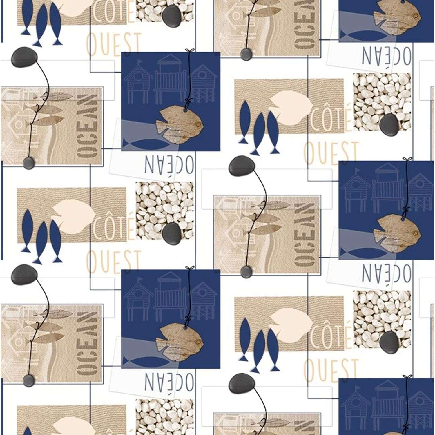 Nappe en toile cirée - rectangulaire 250x140 cm - anti-taches, imperméable, facile d'entretien