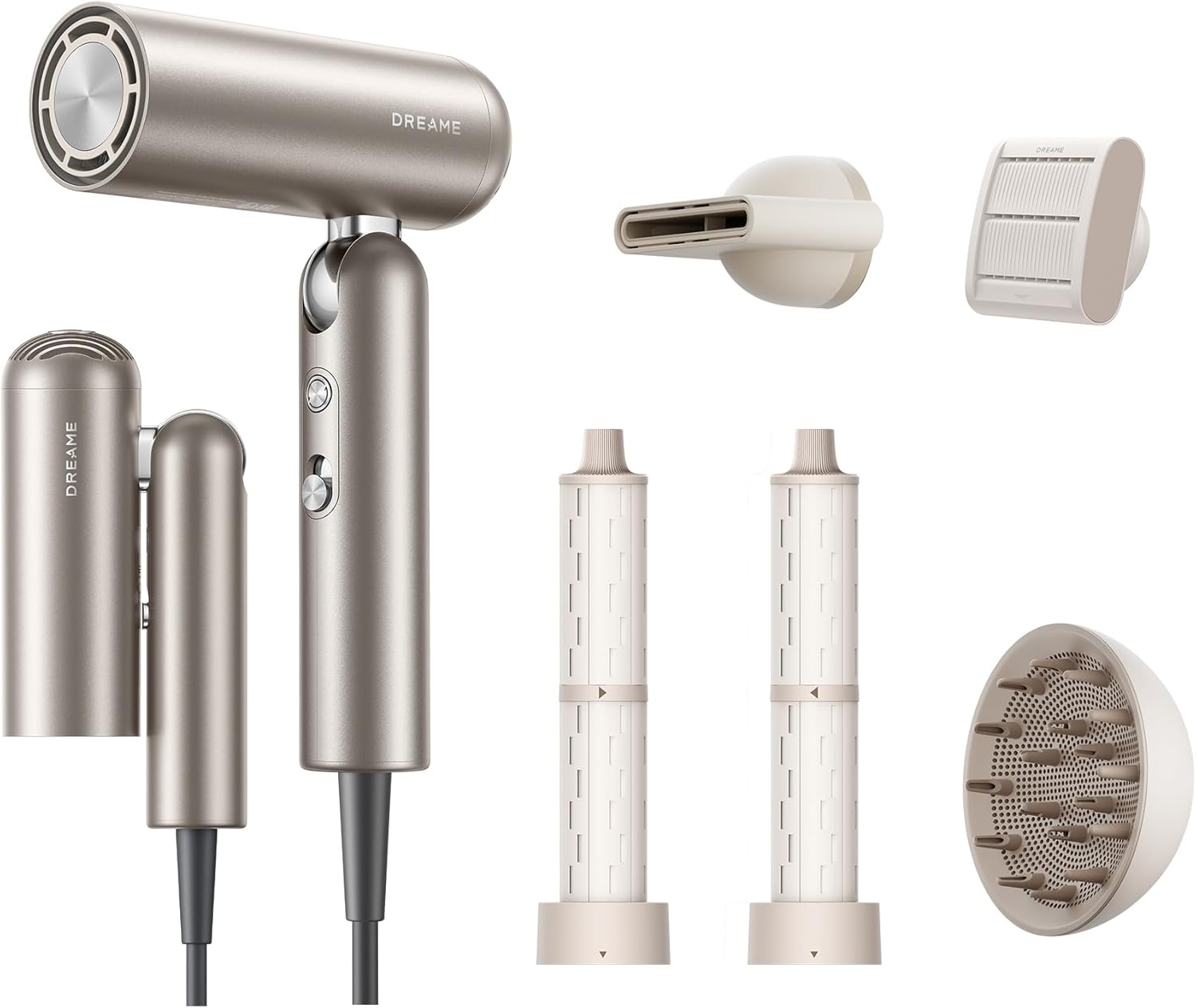 Dreame - Pocket Pro - 3 formes, 300g - 110 000 tr/min, ions négatifs, 57°C