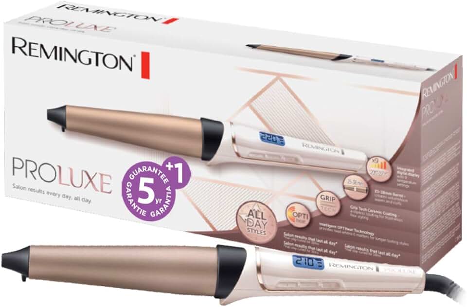 Remington - PROluxe Boucleur 25-38mm - céramique, OPTIheat, LCD, 120-220°C - CI91X1