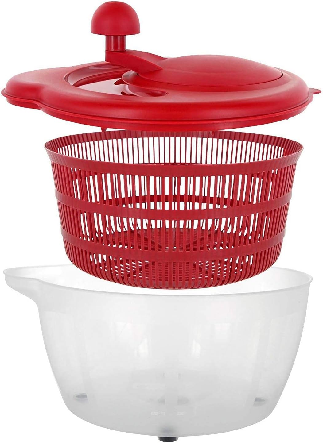 Westmark - Fortuna - 5 L, ø26 cm - plastique sans BPA, transparent/rouge - 243222ER