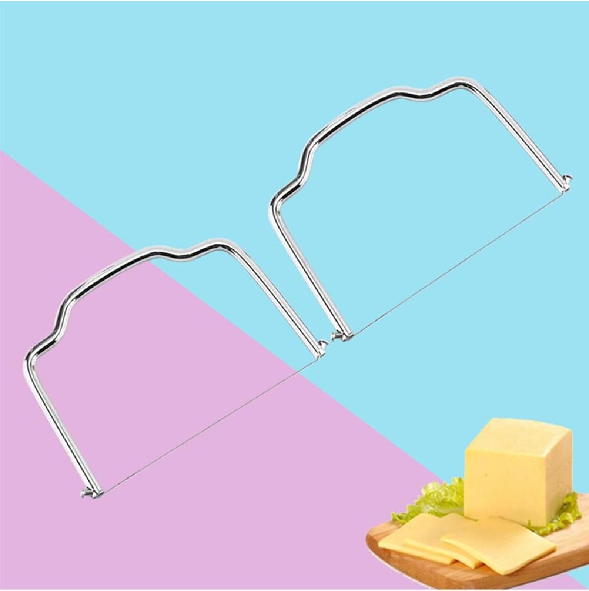 Trancheuse à fromage manuelle - 2 pièces - inox - coupe fil polyvalent