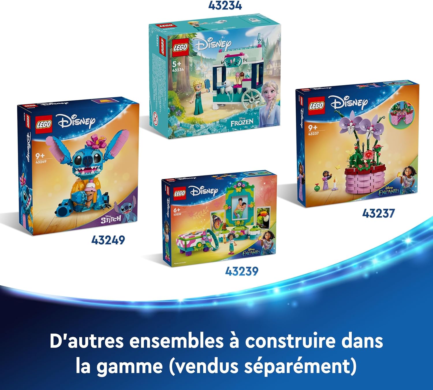 LEGO - Disney Stitch - figurine à exposer, accessoires, 43249