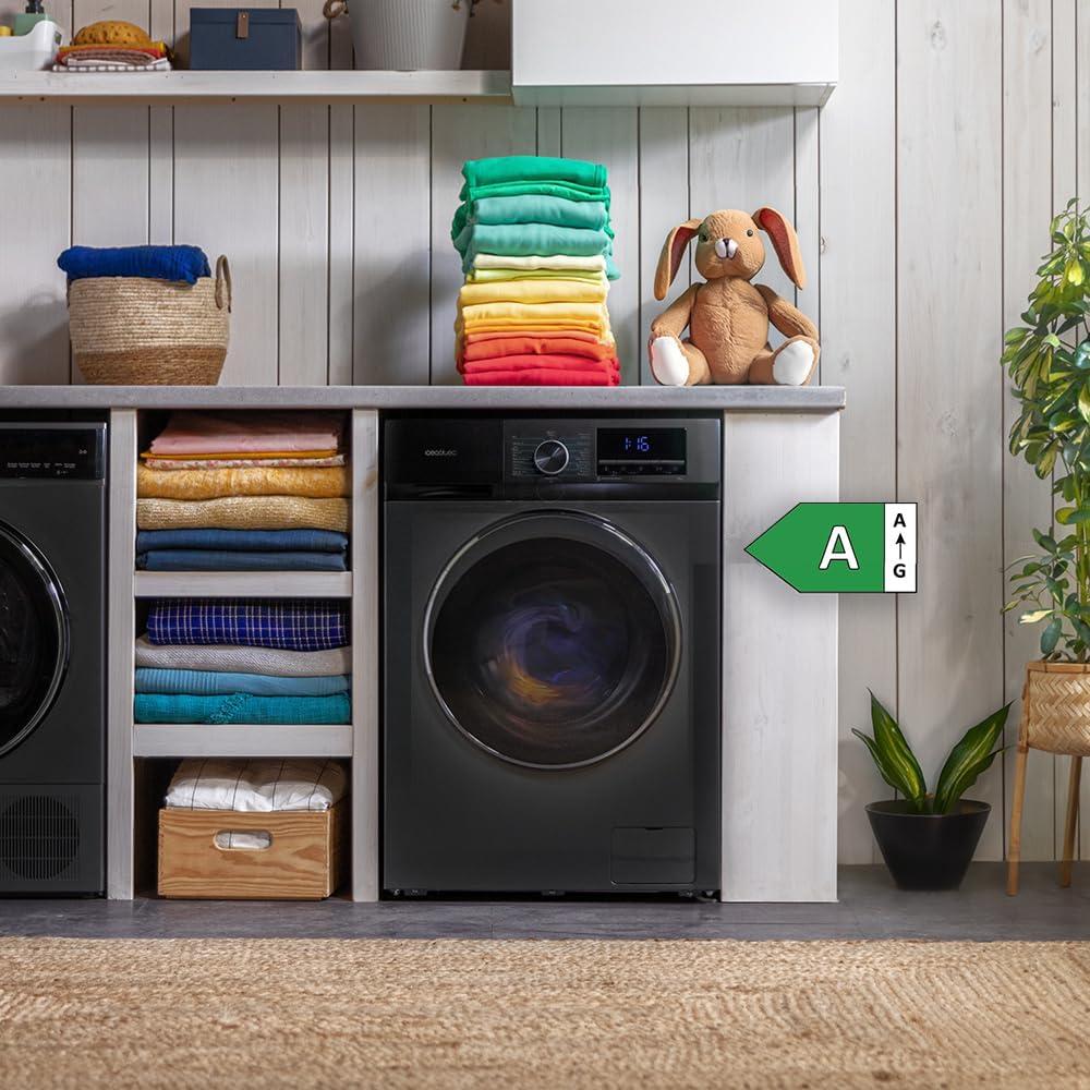 Cecotec - Bolero Dresscode 8500 - 8kg, 1400rpm, moteur Inverter, 16 programmes