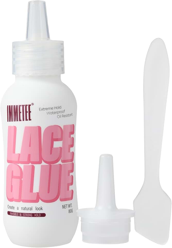 Colle à perruque - adhésif transparent forte tenue - 80g - invisible, remplacement cheveux