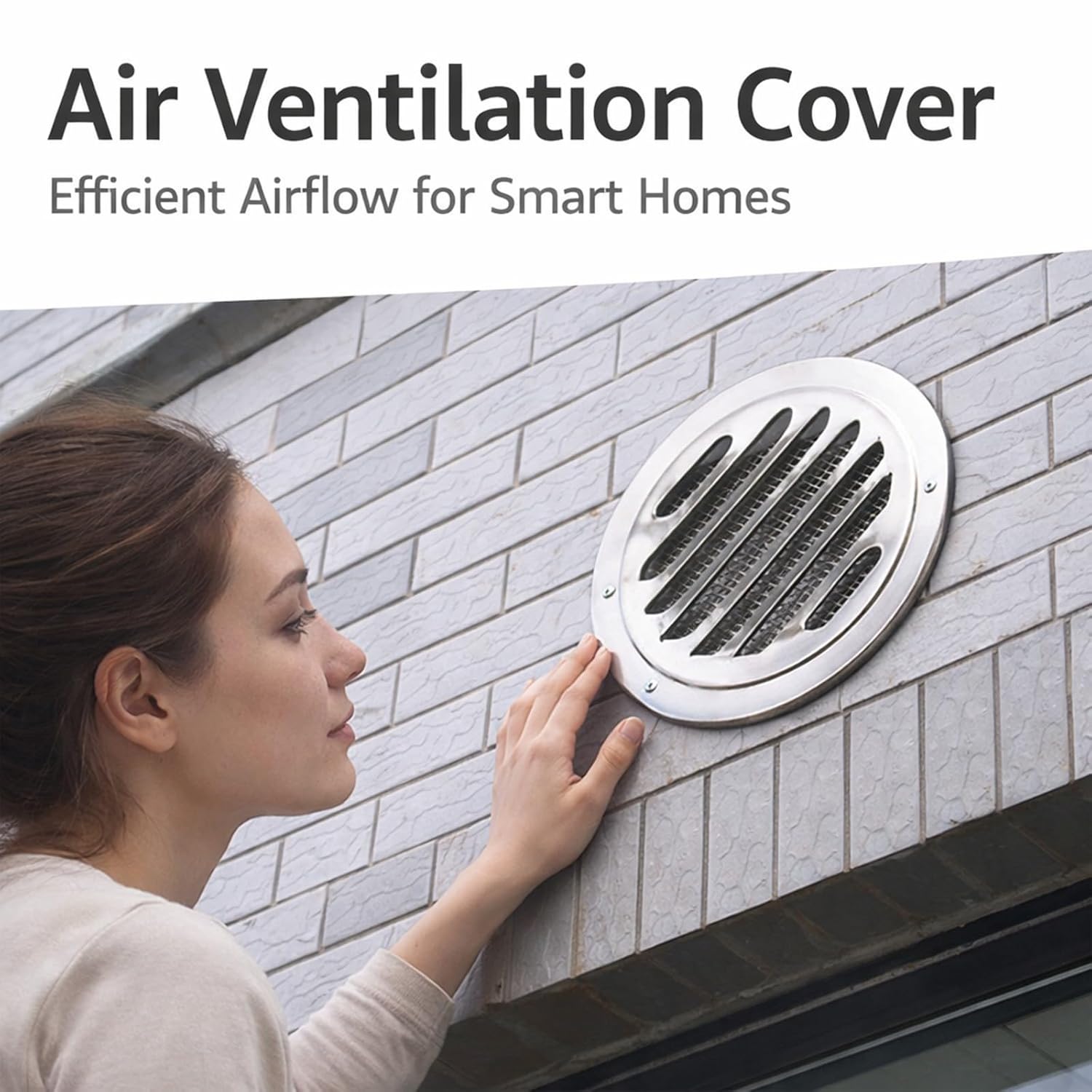 Couvercle de ventilation - inox 304, 160mm - résistant corrosion, facile à installer