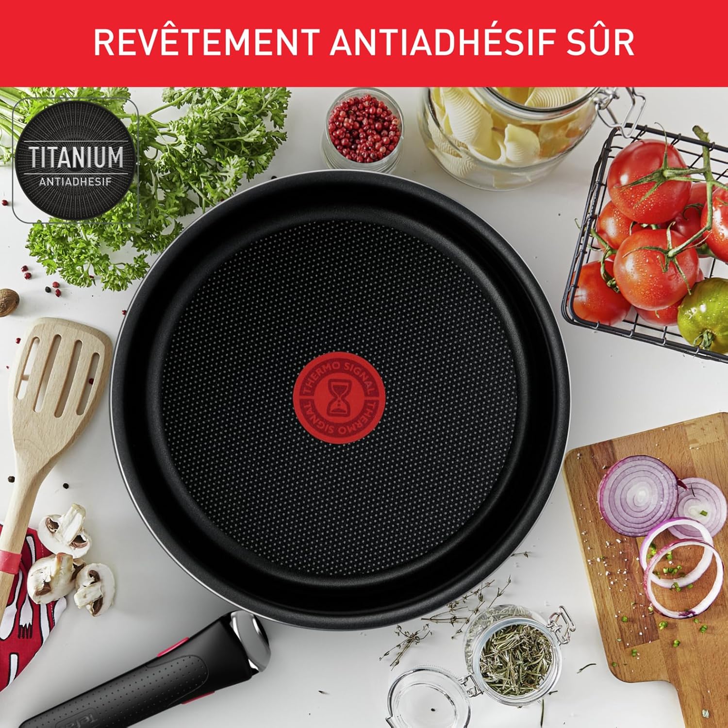Tefal - Ingenio Easy On - Batterie cuisine 10 pcs, empilable, tous feux, L1599902