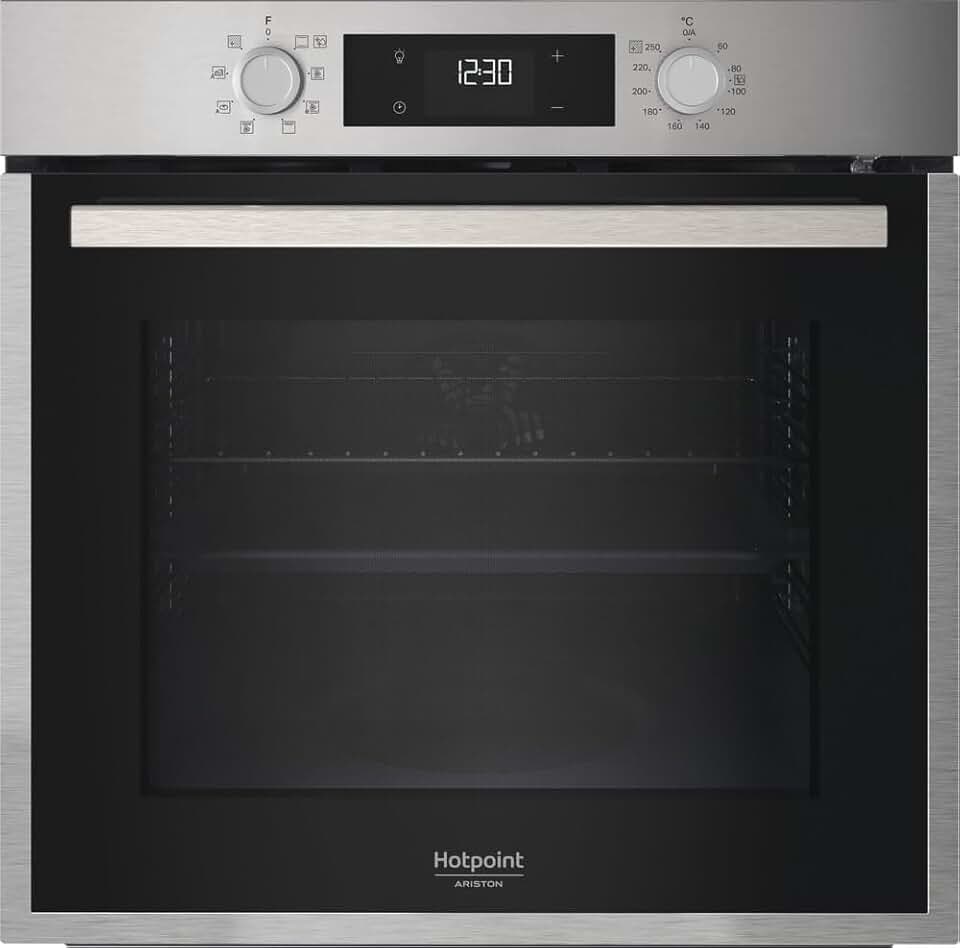 Hotpoint - four encastrable pyrolyse 71L, 7 fonctions, Dual Cleaning HAO5540PX