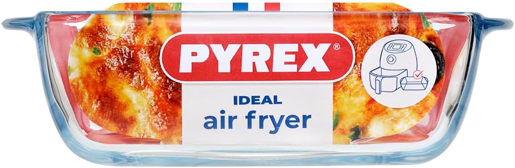 Pyrex - Prepware carré - 20x17cm, verre, 1L, lot de 2