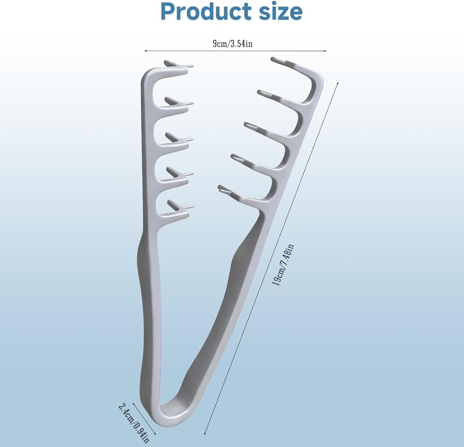 Peigne à texture homme - dents larges - pliable - volumisant et précis