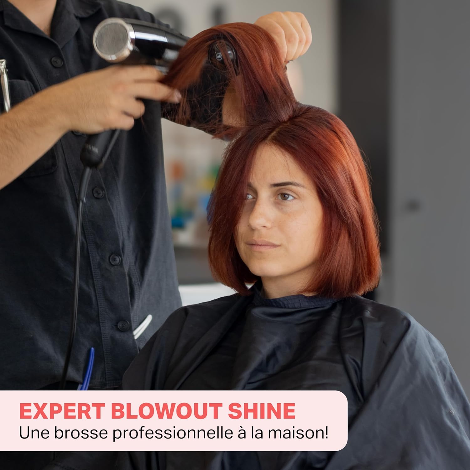 Olivia Garden – Expert Blowout Shine – Brosse ronde céramique antistatique, brushing brillant et sans frisottis