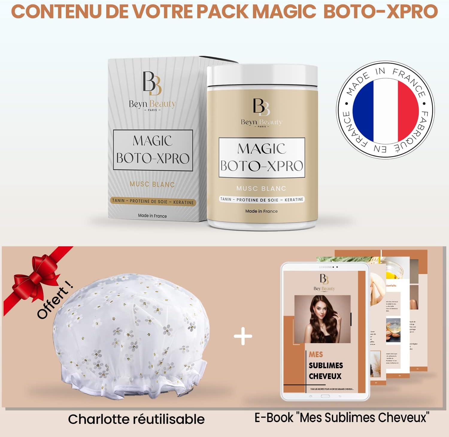 BOTOXPRO - capillaire professionnel 1000ml - masque kératine hydratant lissant