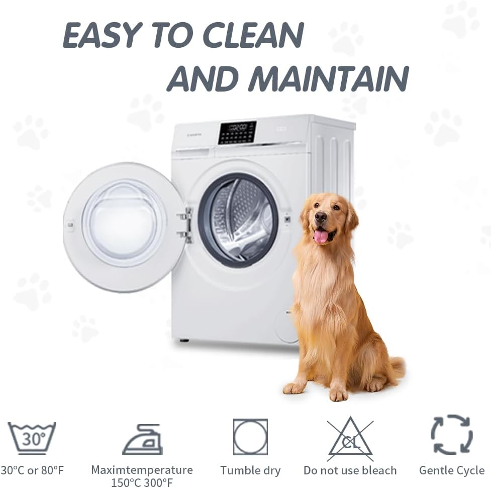 DUJUIKE - housse canapé imperméable antidérapante - 76-180 cm - protection chiens et chats Crème