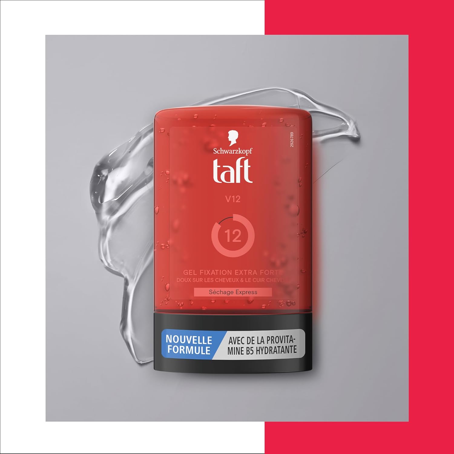 Schwarzkopf - Taft V12 - gel coiffant 250ml - fixation forte, séchage rapide