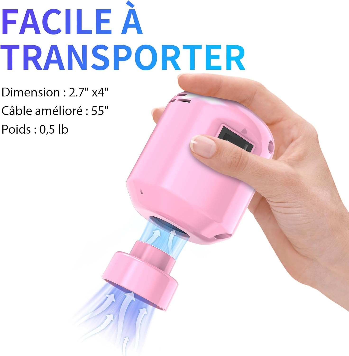 Pompe à vide électrique - 4.2 kPa, 55W, aspiration puissante - sacs sous vide